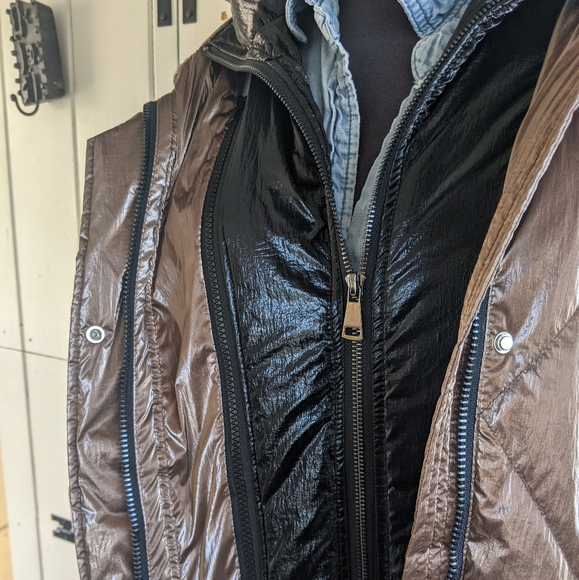 Jayley Bronze Stadium Puffer coat NWOT o/s - Picture 6 of 9